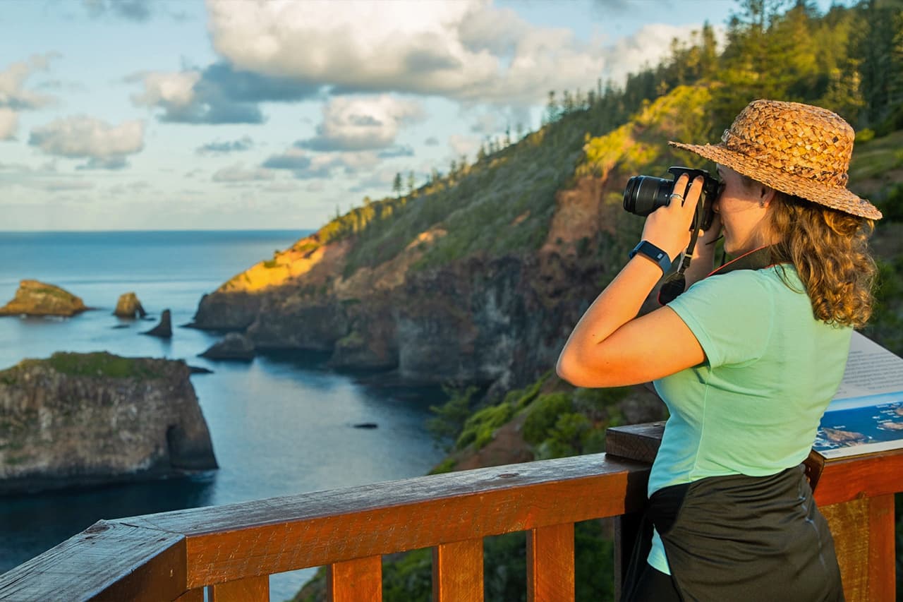 Captain Cook Monument lookout on Norfolk Island